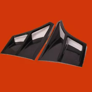 Glass Intake Scoop Side Air Front Fender Vents Hood Fiberglass For Universal Car - Picture 1 of 2