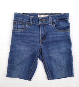 Levis 511 Boys Youth 6 Regular SLIM Denim Blue Jean Shorts Adjustable Waist - Picture 1 of 13