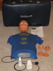 Chris Clean Ambu Simulator II CPR Manikin With Accessories - Picture 1 of 19