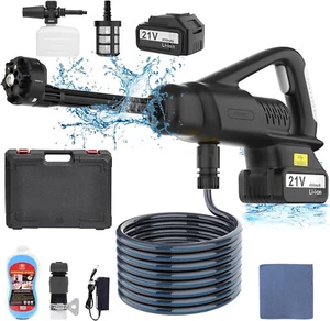 Cordless Pressure Washer, Portable Power Cleaner With 21V Battery & Charger - Picture 1 of 7