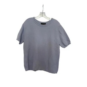 Maglia cotone Forever manica corta girocollo made in USA pervinca M - Foto 1 di 6