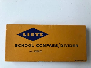 Vintage Lietz Compass And Divider Set No. 3098-20 6 Inch  - Picture 1 of 3