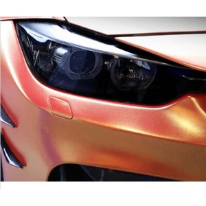 Car Smoke Black TPU Headlight Protect Film Fit For BMW 3 Series F30 2013-2019 - Picture 1 of 9