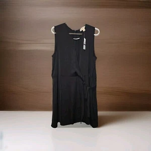 Michael Kors schwarzes Midikleid Damengröße XXL 2XL ärmellos neu mit Etikett $ 155 UVP - Bild 1 von 8