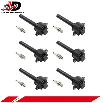 (6) Ignition Coils+ Iridium Spark Plugs For 2000-2004 Isuzu Rodeo 3.2L V6 UF252 Foto 1 de 4