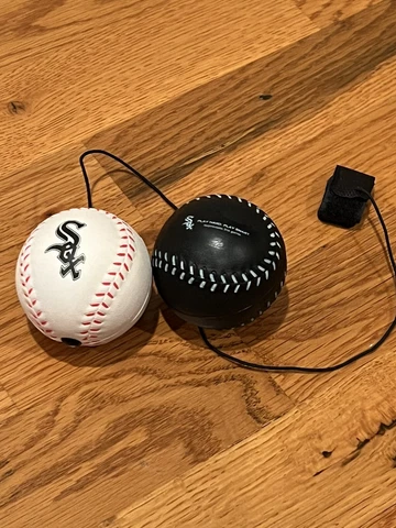 Chicago White Sox Soft Stress Relief Balls Black And White One With String Cover