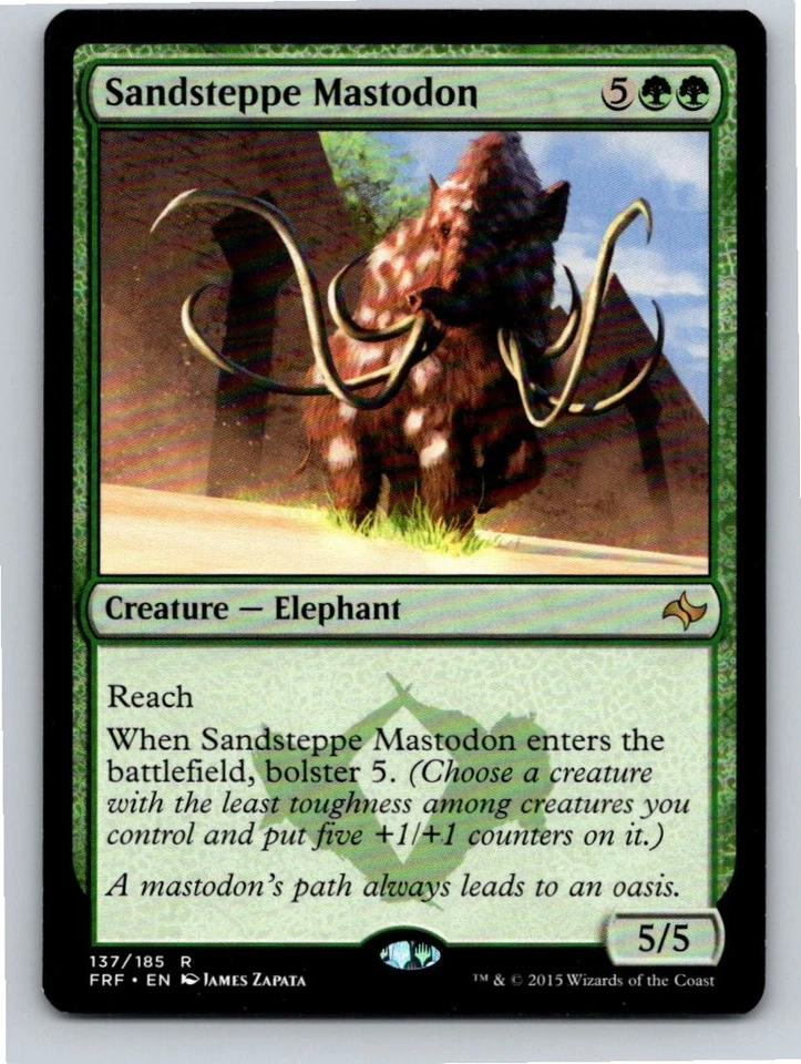 Magic the Gathering Sandsteppe Mastodon Fate Reforged MTG Free Shipping! - Image 1 of 1
