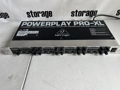 Behringer PowerPlay Pro-XL HA4700 4-Channel Headphones Distribution Amplifiers - Image 1 of 4