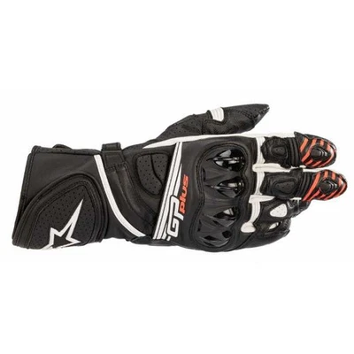 Alpinestars GP Plus R V2 Leather Motorcycle Motorbike Sports Gloves Black White - Image 1 of 2