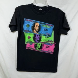 Petit t-shirt graphique multicolore 100 $ style Andy Warhol rétro S Tee Cash - Photo 1/8