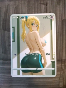 Hermosa Tarjeta Waifu - Lucy - Diosa ACG Personalizada Hágalo Usted Mismo Fan Art Tarjeta - Imagen 1 de 1