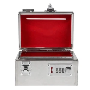Piggy Bank for Adults, Stainless Steel Password Reusable Safe Bank Metal Mone... - Picture 1 of 9