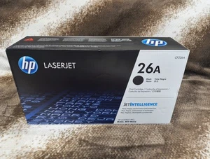 HP 26A/CF226A Black Toner Cartridge Genuine OEM - Afbeelding 1 van 4
