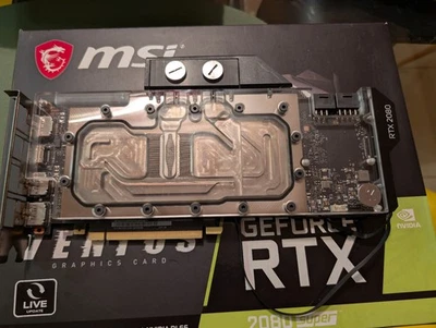 MSI GeForce RTX 2080 SUPER VENTUS OC 8G Graphics Card 602-V372 - EK Water Cooled - Image 1 of 4