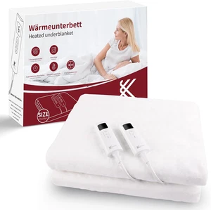 Scaldaletto Elettrica Matrimoniale,170X150 Cm Sottocoperta,7 Temperature,Coperta - Foto 1 di 12