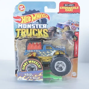 Camión de juguete Hot Wheels Monster Trucks (2020) Haul Y'all HW Flames 4/5 49/75 - Imagen 1 de 6