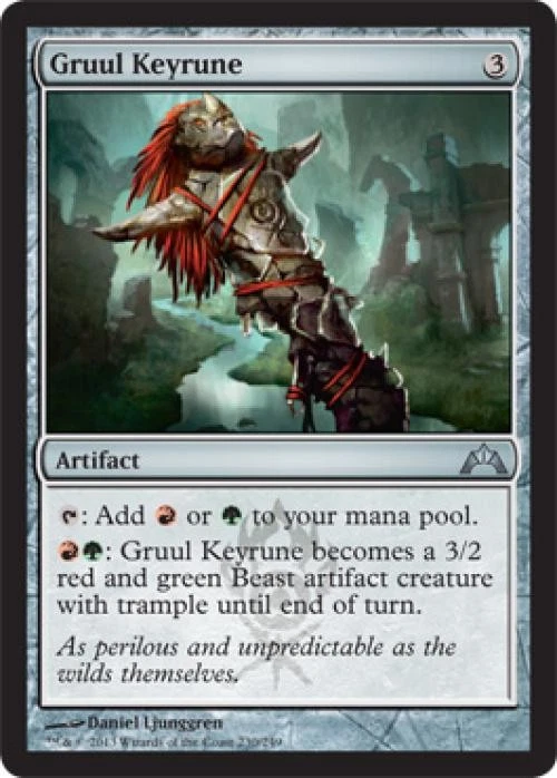 Gruul Keyrune -Foil Medium Play MTG Gatecrash - Image 1 of 1