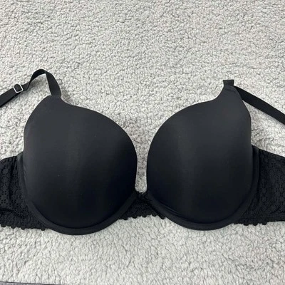 Sujetador push up Aerie 34DD Brooke negro American Eagle Outfitters Foto 1 de 4