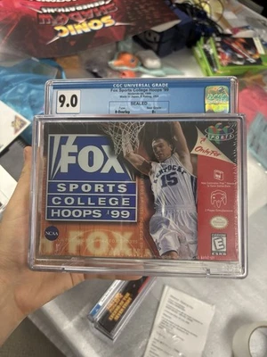Fox Sports College Hoops '99 Nintendo 64 N64 Basketball Sealed NIB - CGC 9.0 B+ - Image 1 of 4