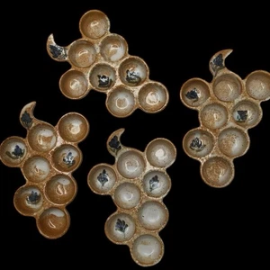 Platos para servir caracol escargot cerámica de terracota culinaria ÚNICO DE COLECCIÓN - Imagen 1 de 12