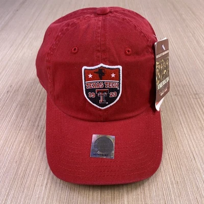 American Needle Hat Mens Red Strapback Cap Texas Tech Red Raiders NCAA Football - Image 1 of 4