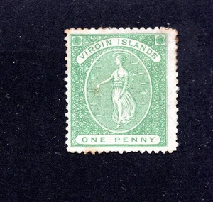Virgin Islands 1867 stamp SG#8 used CV=112$ - Picture 1 of 2