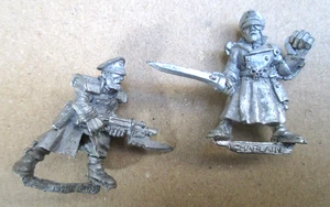 D26C04 COMMISSAR x2 ROGUE TRADER WARHAMMER 40000 40,000 (1988) - Picture 1 of 4