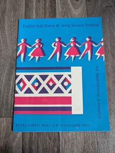 English Folk Dance & Song Society Festival Programme - Royal Albert Hall 1960 - Bild 1 von 12