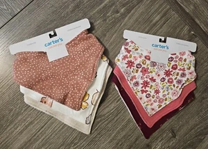 New 6 Pieces Bandana Bibs, Carter's - Picture 1 of 6