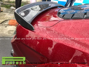 Fit 15-19 Mustang 2.3 V6 GT Shelby CJ Style Carbon Fiber Trunk Spoiler Wing CF - Picture 1 of 1