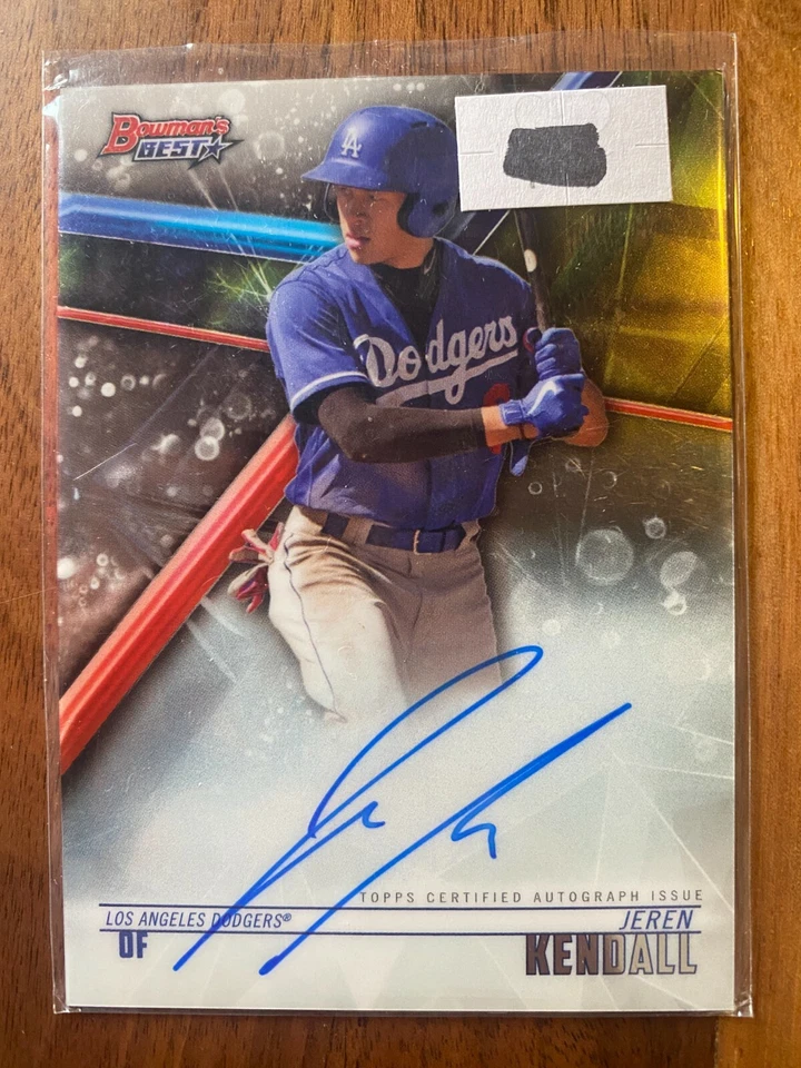 A71,278 - 2018 Bowman's Best Best of '18 Autographs #B18JK Jeren Kendall - Image 1 of 1