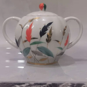 Vintage LFZ Lomonosov Imperial Porcelain Sugar Bowl USSR 24k Gold - Picture 1 of 5