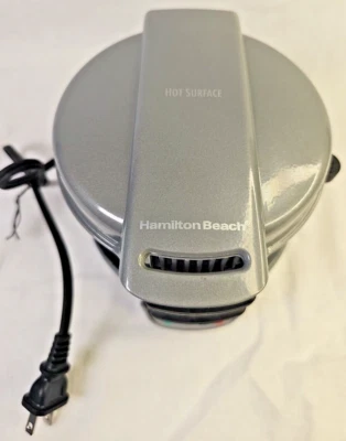  Hamilton Beach Easy Breakfast Egg Muffin Breakfast Sandwich Maker, Silver - Image 1 of 4