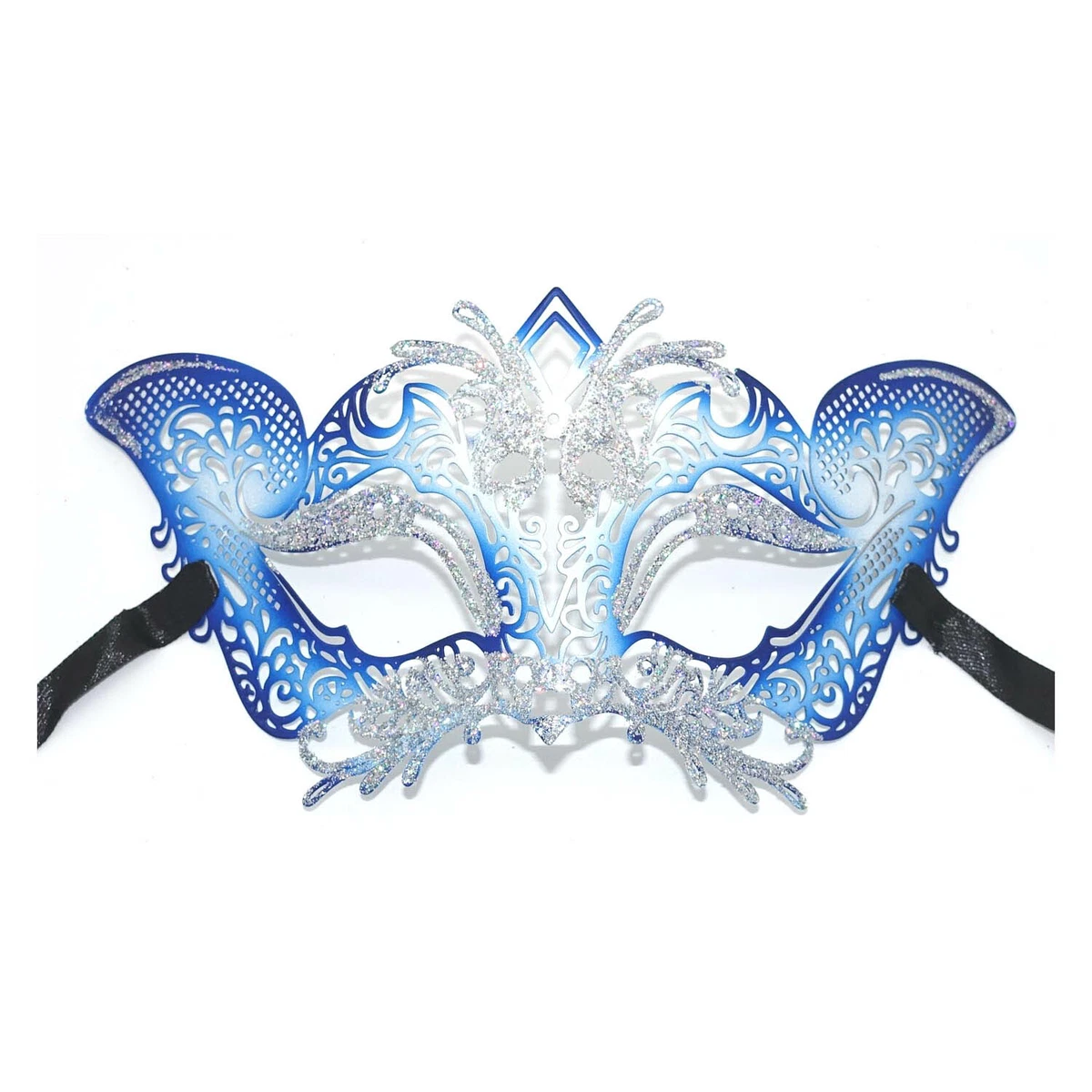 Venezianische Maske Aus Metall – Damen-Maskerade-Maske Mit Augenklappe Für Karneval & Mottoparty