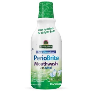 Nature's Answer PerioBrite Mouthwash with Xylitol, 480ml Coolmint - Picture 1 of 3