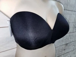Maidenform 40DDD Bra Underwire Black Strapless Convertible Straps MVP - Picture 1 of 15