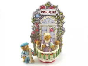 Orsacchiotti Preziosi ROMEO e GIULIETTA con BALCONE e SFONDO Set di 4 pezzi - Foto 1 di 12