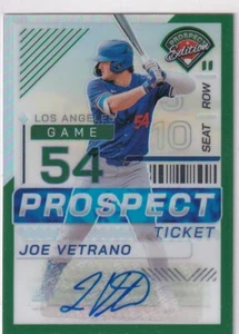 Panini MLB Prospect Edition 2024 No. 47 Joe Vetrano Prospect Ticket Auto Silver - Bild 1 von 2