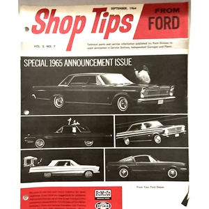 Ford Shop Tips Sept 1965 Vol. 2 No. 7 Special Announcement Issue Mustang - Picture 1 of 7