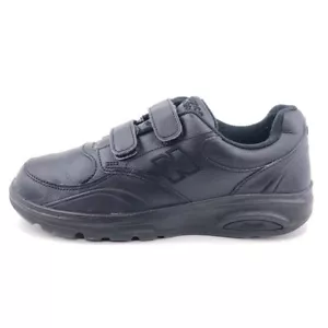 New Balance 812 Hook and Loop Walking Shoes Mens Size 8D EUR 41.5 Black Leather - Picture 1 of 10