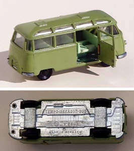 Siku serie V probablemente 1:60 V 220 TEMPO-MATADOR BUS verde → modelo de coche V220 alrededor de 1960 - Imagen 1 de 6