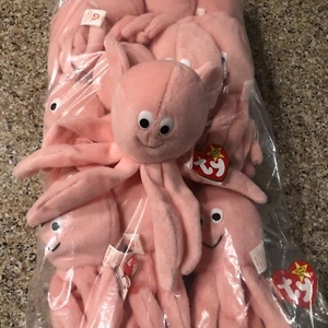 Brand New 12 Pack! Ty Inky The Octopus Beanie Baby! 1994 Vintage! All 12 New! - Picture 1 of 3