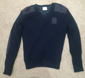 COMANDO POLICÍA FORRADO XL AZUL OSCURO AZUL MARINO SUÉTER CORTAVIENTOS SUÉTER-CUELLO EN V - Imagen 1 de 11