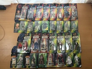 KONVOLUT 30 STAR WARS FIGUREN POTJ, POTF & EPISODE 1 VERSIEGELT AUF KARTON - Bild 1 von 24