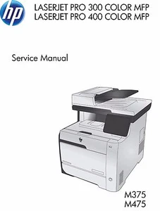 HP LaserJet Pro M375 / M475 MFP Printer Service Repair Manual (Parts & Diagrams) - Picture 1 of 1