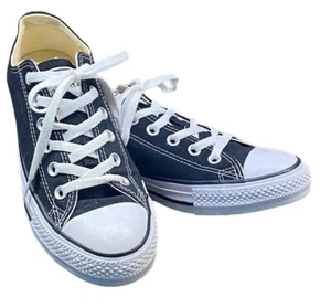 Converse All Star Chuck Low Black Shoe Sneaker Sz Woman 9 Men 7 Canvas - Picture 1 of 12