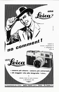 LEICA no comment! - MACCHINA FOTOGRAFICA Annuncio pubblicitario Vintage 1951 - Imagen 1 de 1