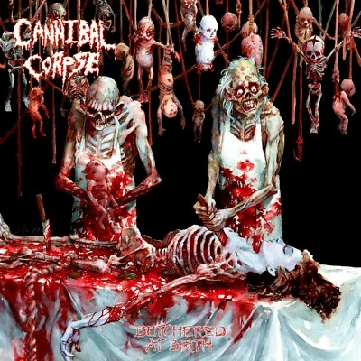CANNIBAL CORPSE Butchered at Birth BANNER HUGE 4X4 Ft Fabric Poster Flag art - Image 1 of 3