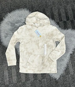 Cat & Jack Beige Large Youth Hooded Tie Dye Hooded Sweatshirt 100% Cotton - Picture 1 of 2