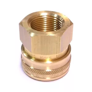 Foster 100FS Serie ST 1" Femmina NPT Spina Ottone Attacco Rapido Dritto Thru FST - Foto 1 di 3